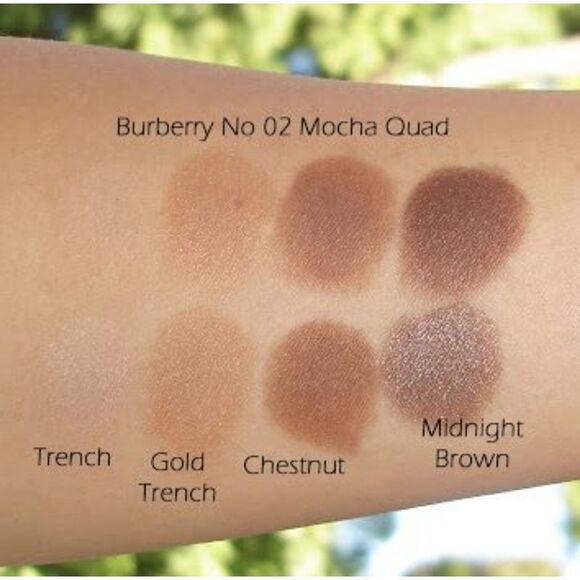 NIB BURBURRY 02 MOCHA 4 SHADE EYESHADOW PALETTE - Picture 6 of 13